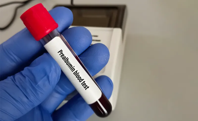 يستخدم اختبار بري ألبومين في الدم لتحري صحة النظام الغذائي خاصةً عند المصابين بسوء التغذية